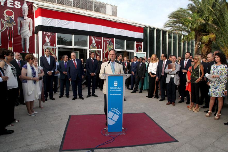 Día de Egipto en el Invernadero del Arroyo de La Vega - Discurso del alcalde alcobendense.