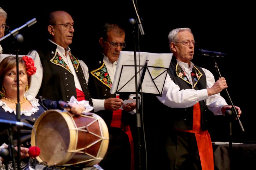 Actuación baile día de Extremadura 2017 Detalle percusión y palmas