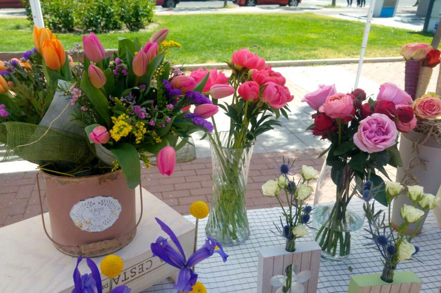 Día del Libro en el Paseo de Valdelasfuentes - Adornos florales.