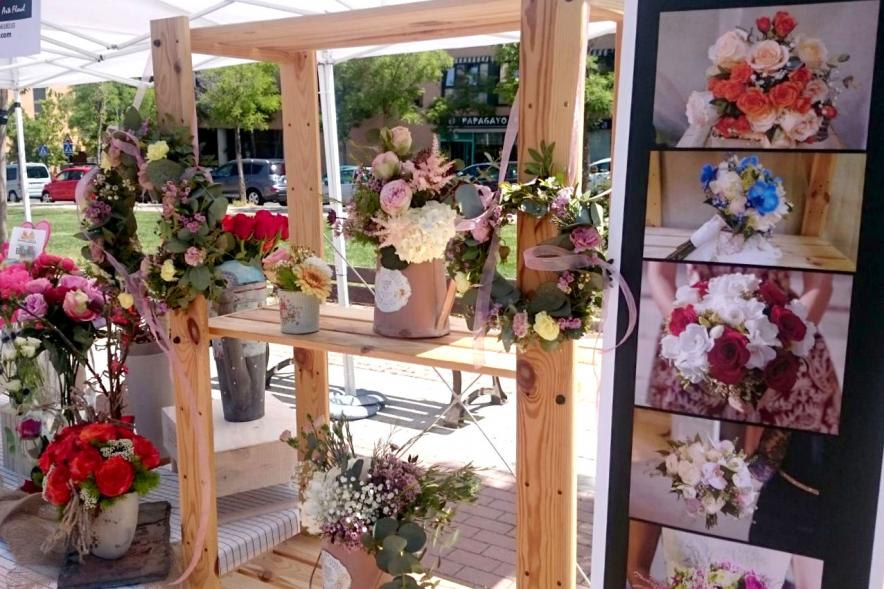 Día del Libro en el Paseo de Valdelasfuentes - Adornos florales.