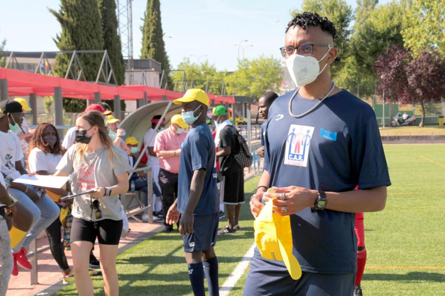Jornada Inclusiva Día Mundial del Refugiado - Imagen de deportistas que participan en las pruebas.