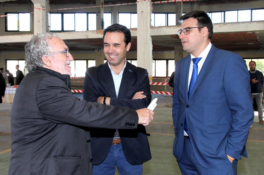 Vicealcalde Miguel Ángel Arranz Concejales y Autoridades. Visita de Obra a DIGI-E_SPACE KEYTRON -2019