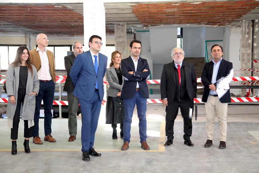Vicealcalde Miguel Ángel Arranz Concejales y Autoridades. Visita de Obra a DIGI-E_SPACE KEYTRON -2019