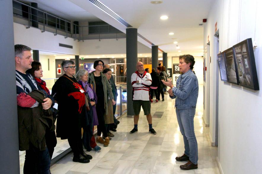 Fotógrafos y Participantes. Inauguración Exposición Docenfoques en C.D. Valdelasfuentes - 2020