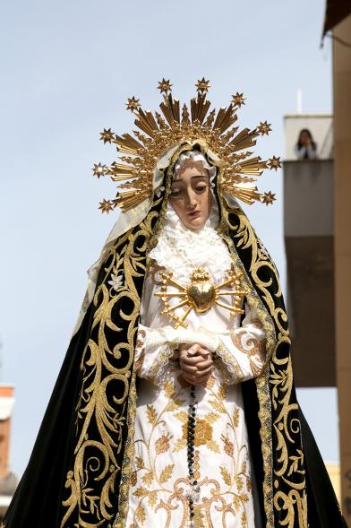 Semana Santa 2017 - Procesión de Domingo de Resurrección - El paso de la Virgen.