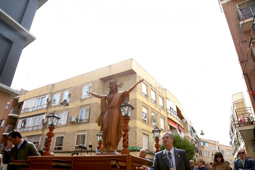 Semana Santa 2017 - Procesión de Domingo de Resurrección -  Vista  amplia del Paso.