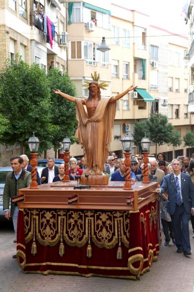 Semana Santa 2017 - Procesión de Domingo de Resurrección - El paso de Jesús y acompañantes.