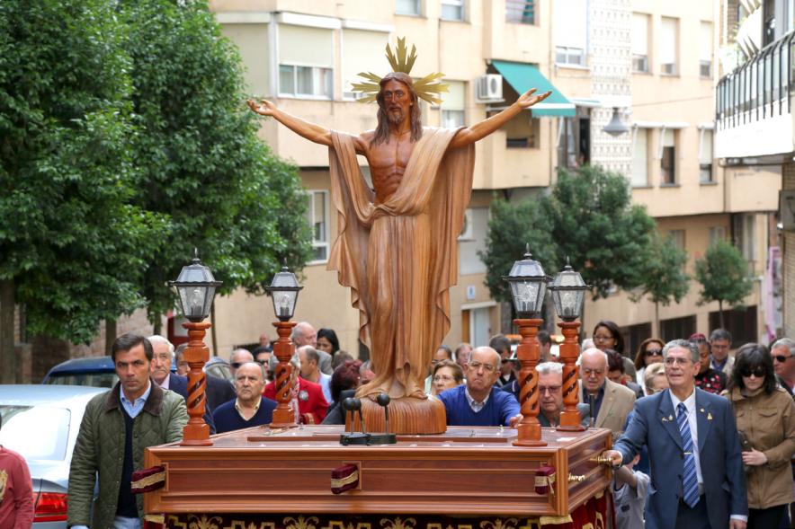 Semana Santa 2017 - Procesión de Domingo de Resurrección - El paso de Jesús y acompañantes.