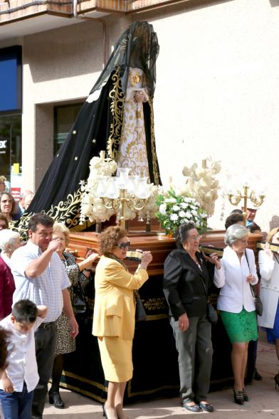 Semana Santa 2017 - Procesión de Domingo de Resurrección - El paso de la Virgen.