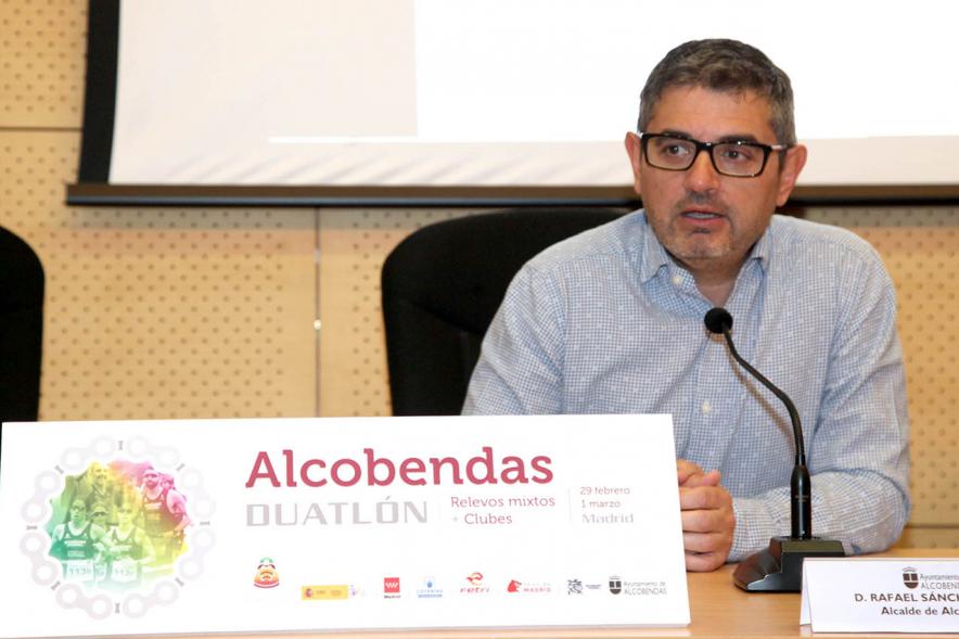 Alcalde Rafael Sánchez en la Presentación Campeonato de España de Duatlón - 2020