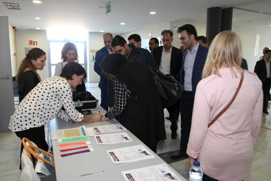 Foro EFQM #GoodPracticeAlcobendas - Mesa informativa para los participantes.