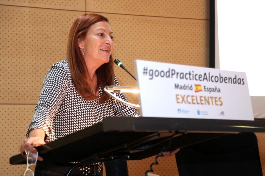 Foro EFQM #GoodPracticeAlcobendas - Una ponente del evento.