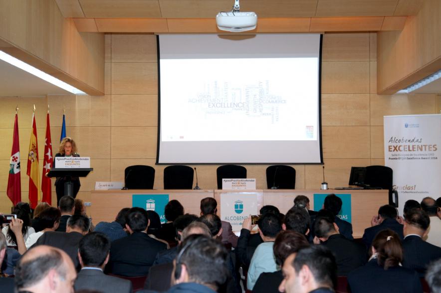 Foro EFQM #GoodPracticeAlcobendas - Frontal del evento. 