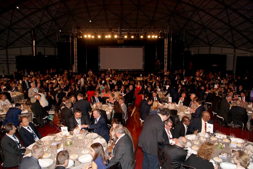 Cena e Inicio EFQM Awards 2017 - Imagen panorámica del público aistente a la cena.