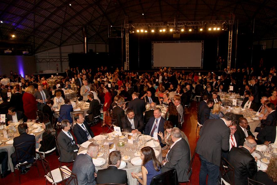 Cena e Inicio EFQM Awards 2017 - Imagen panorámica del público aistente a la cena.