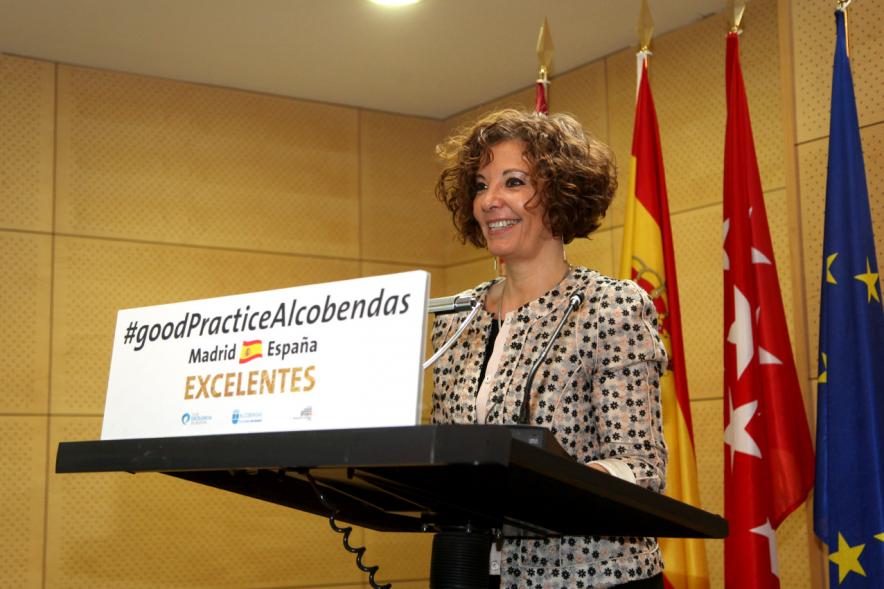 Foro EFQM #GoodPracticeAlcobendas - Una ponente del evento.