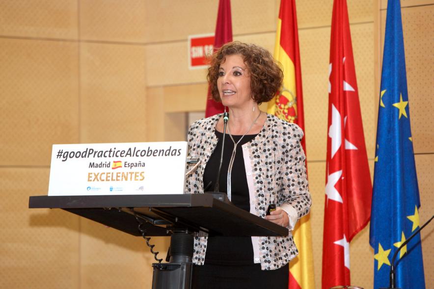 Foro EFQM #GoodPracticeAlcobendas - Una ponente del evento.