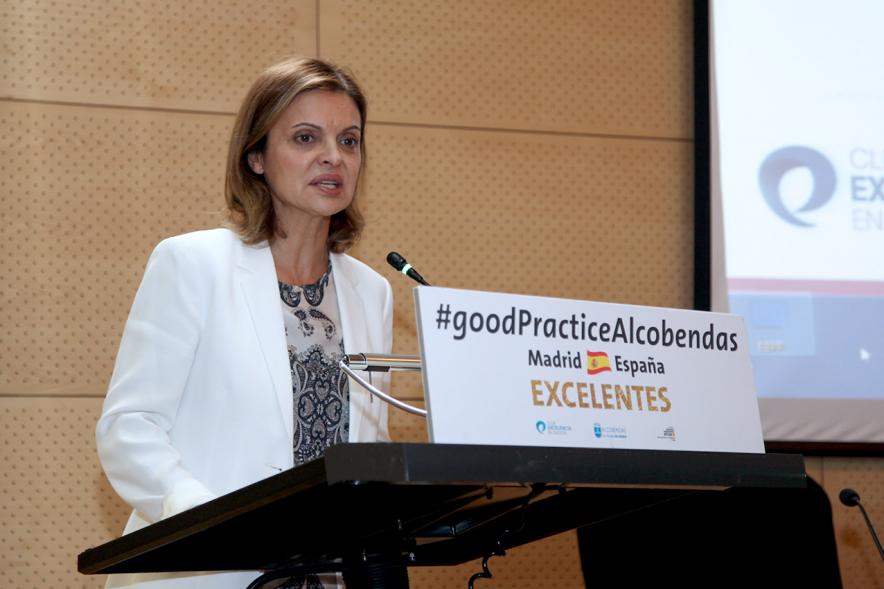 Foro EFQM #GoodPracticeAlcobendas - Una ponente del evento.