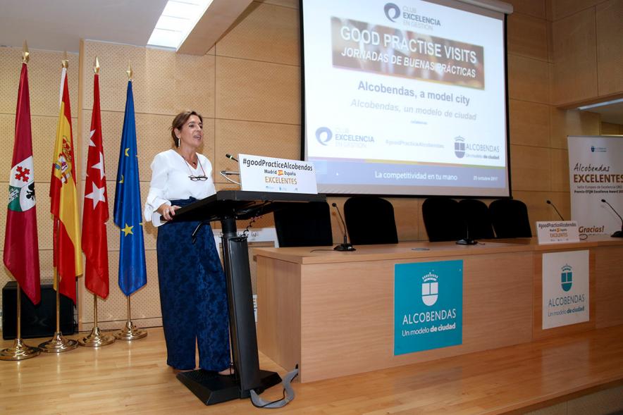 Foro EFQM #GoodPracticeAlcobendas - Una ponente del evento.