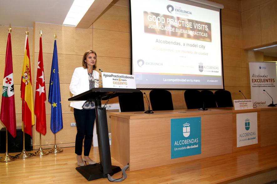 Foro EFQM #GoodPracticeAlcobendas -Una ponente del evento.