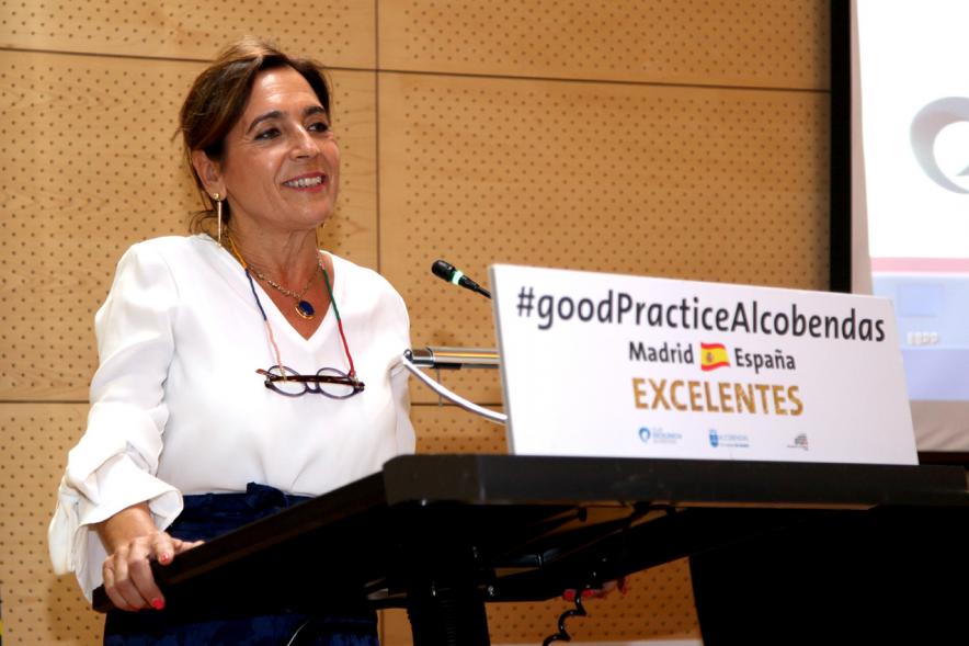 Foro EFQM #GoodPracticeAlcobendas - Una ponente del evento.