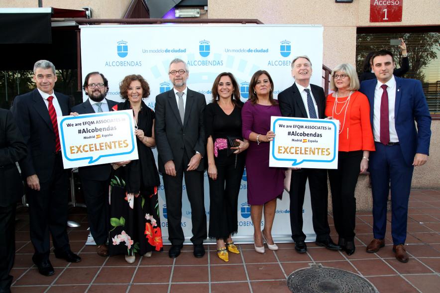 Photocall y Coctel EFQM Awards 2017 -Un grupo de invitados posando.