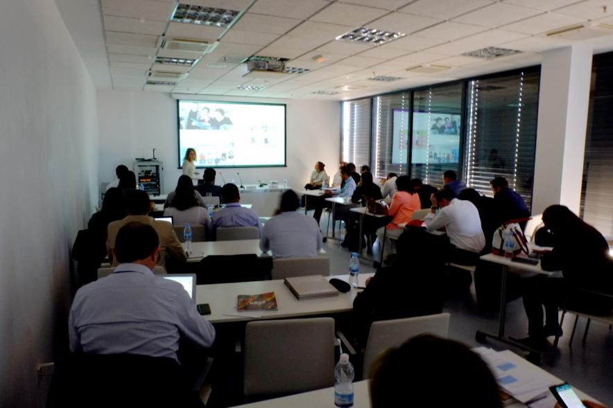 Clausura Curso EGME 2018 - Imagen trasera del aula donde se imparta el curso.