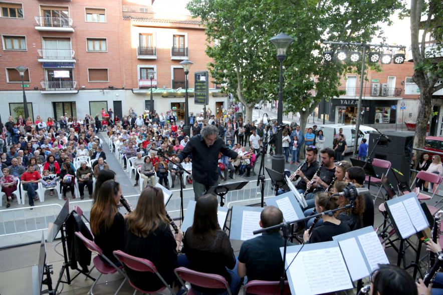 Momento de la actuación musical