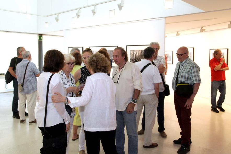 Inauguración Exposición Memorandum Natura - Imagen de las personas asistentes a la exposición charlando entre ellos.