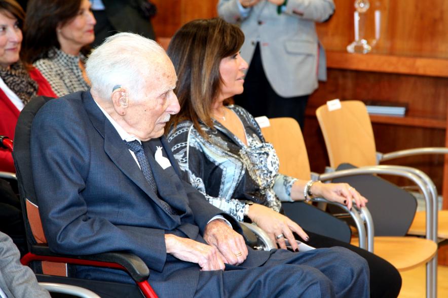 Homenaje a Eduardo Martínez Cabrera (Fundador del Grupo PAYMA) - Plano principal del Sr. Martínez.