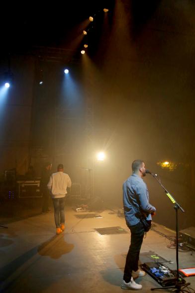 Artistas en el escenario
