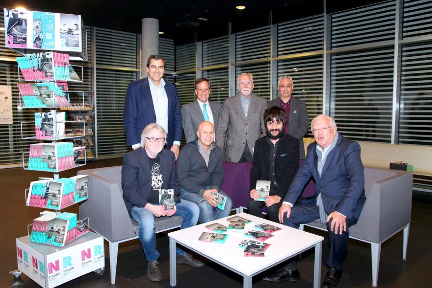 Presentación del Fungible 2017 - Las autoridades, el ganador y el jurado.