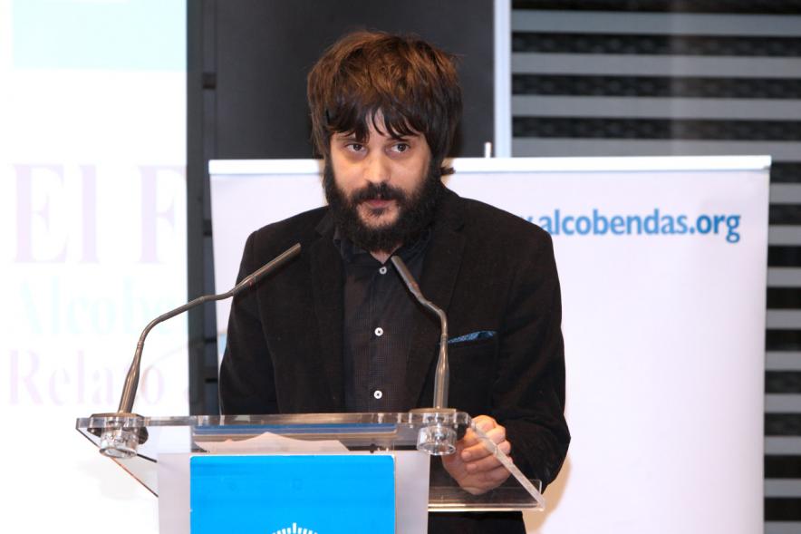 Presentación del Fungible 2017 - Un componente del jurado hablando.