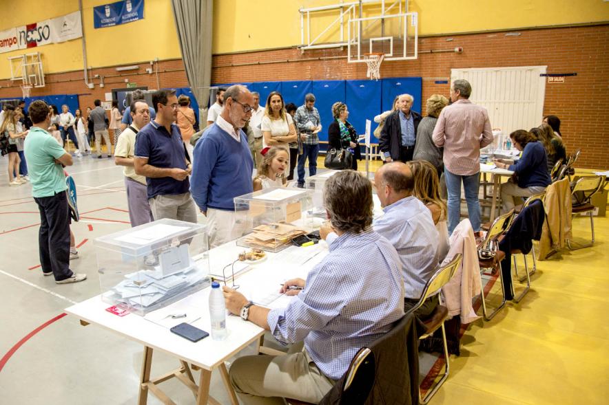 Vista general del salón electoral - 2019