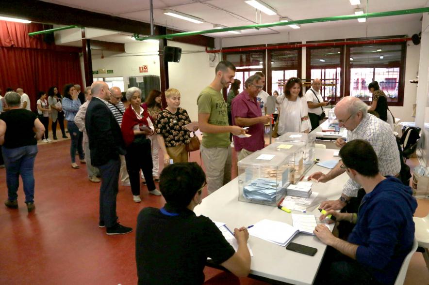 Vista general de la sala electoral - 2019