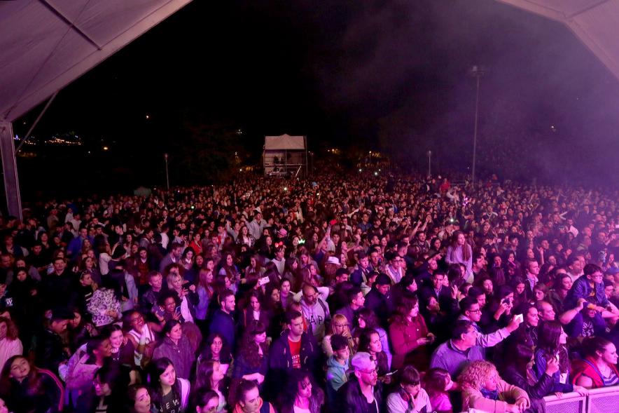 Público desde el escenario