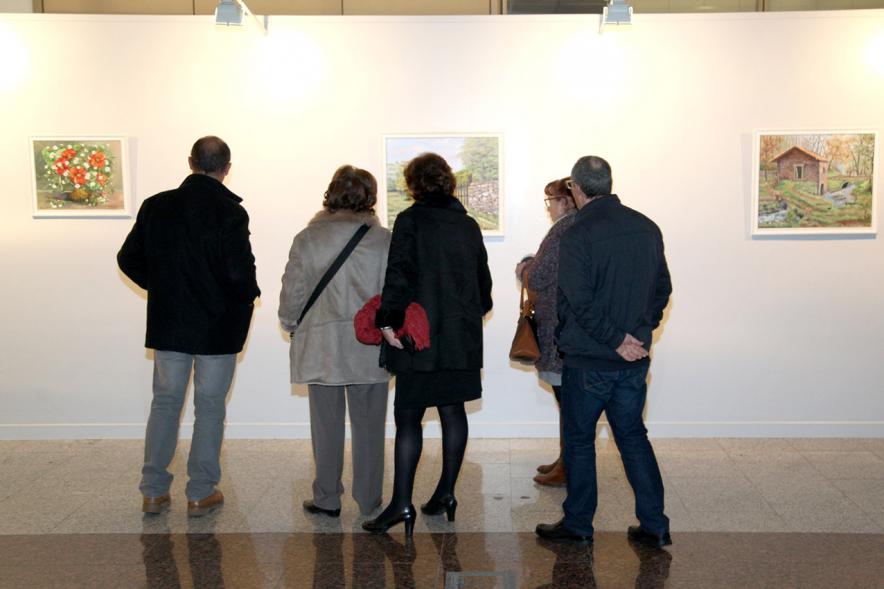 Visitantes en la Exposición.