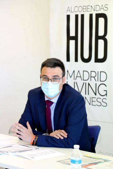 Alcalde Rafael Sanchez. Encuentro con Comercializadoras en Alcobendas Hub – 2021