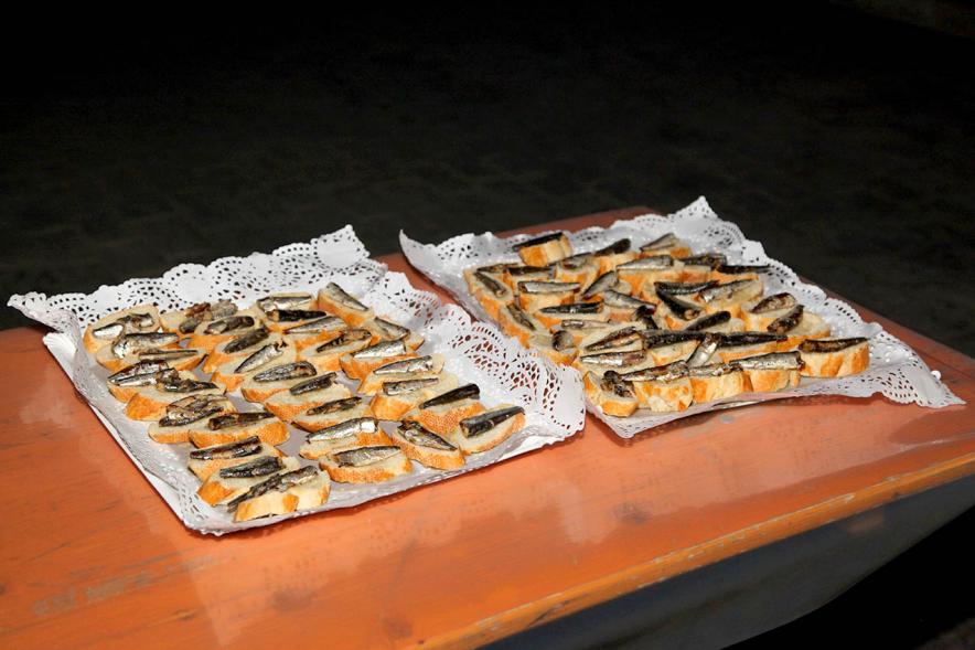 Tapas de sardinas. Entierro de la Sardina 2020 