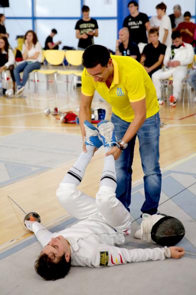 Tirador estirando