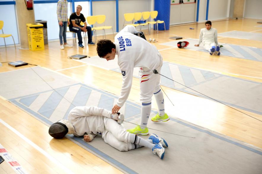 Lesión durante el torneo