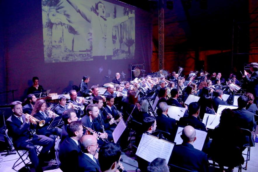Detalle orquesta durante la actuación