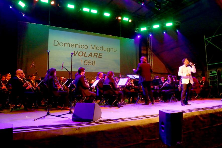 Momento de la actuación musical