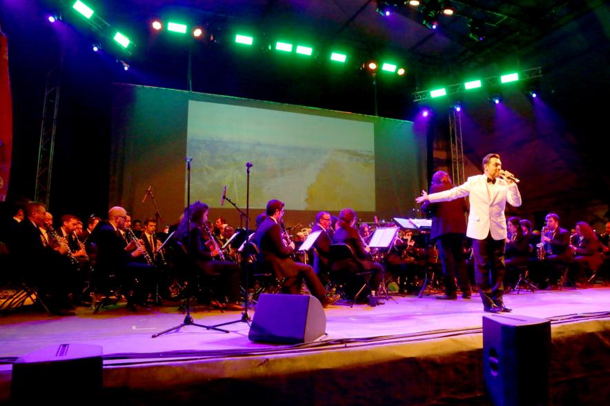 Momento de la actuación musical