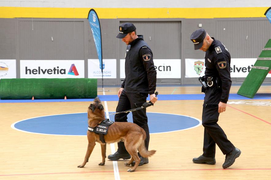 Iª Exhibición de la Unidad Canina de la Policía Local - Imagen de unos policías junto a su perro