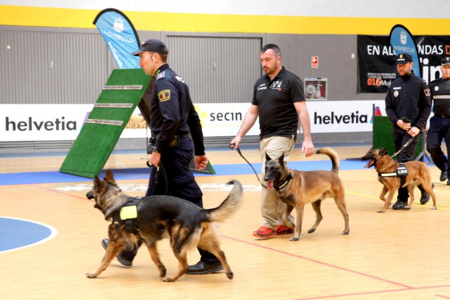 Iª Exhibición de la Unidad Canina de la Policía Local - Imagen de un momento de la exhibición.