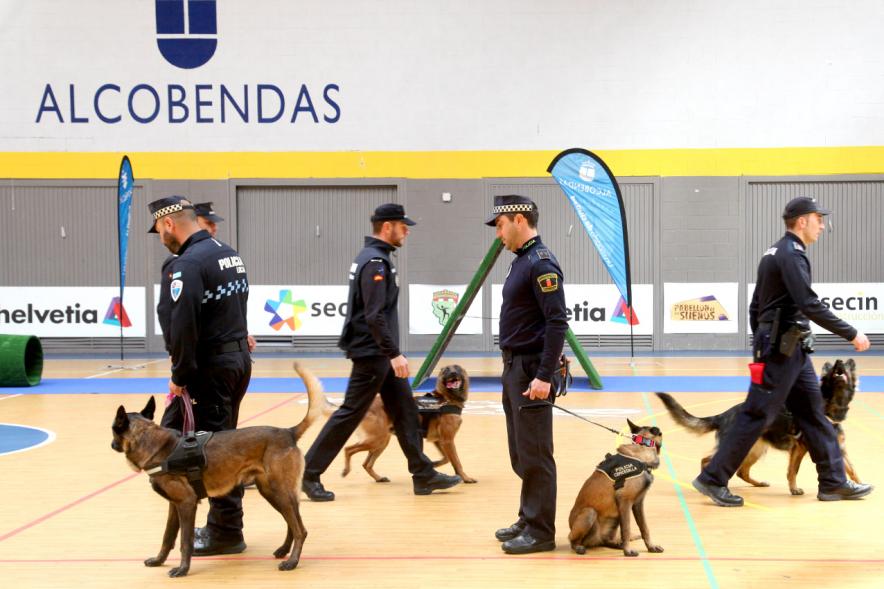 Iª Exhibición de la Unidad Canina de la Policía Local - Imagen de un momento de la exhibición.
