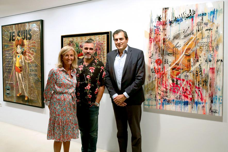 Autoridades y artista. Inauguración Exposición de José́ Luis Ferragut - 2018 
