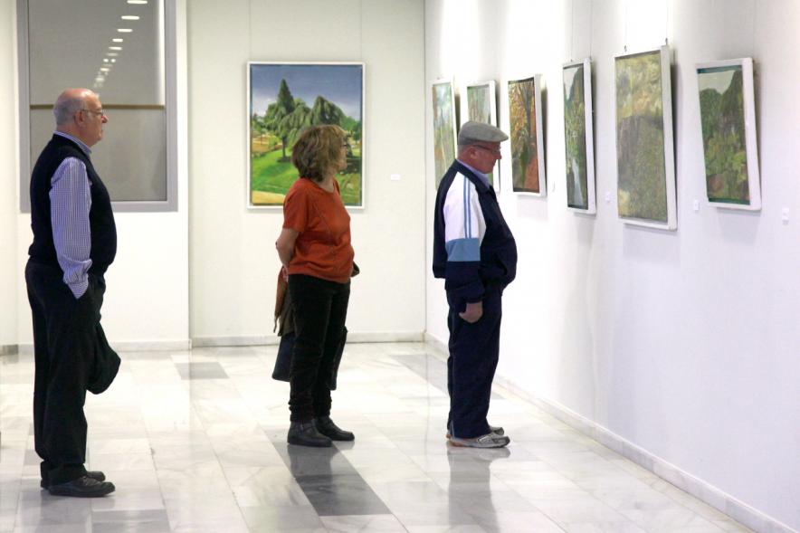 Inauguración Exposición de José Luis Rivera "Pinturas al Óleo" -  Visitas de la exposición.