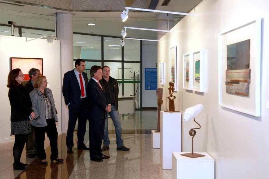 Inauguración Exposición de Esculturas de Cándido Monge y Pinturas de Luis Brea .